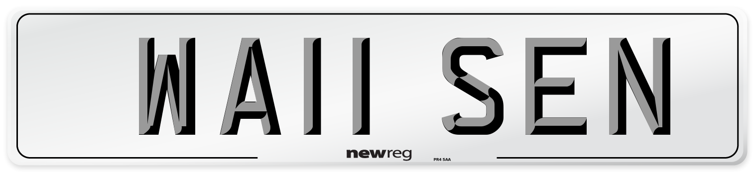WA11 SEN Number Plate from New Reg